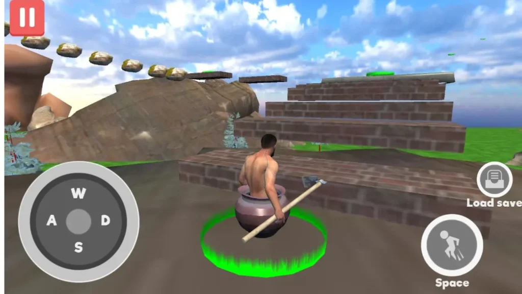 Getting over it unblocked oddo game